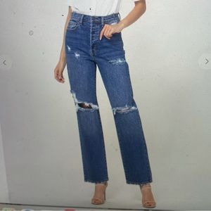 Cello Distressed 90s Dad Jeans